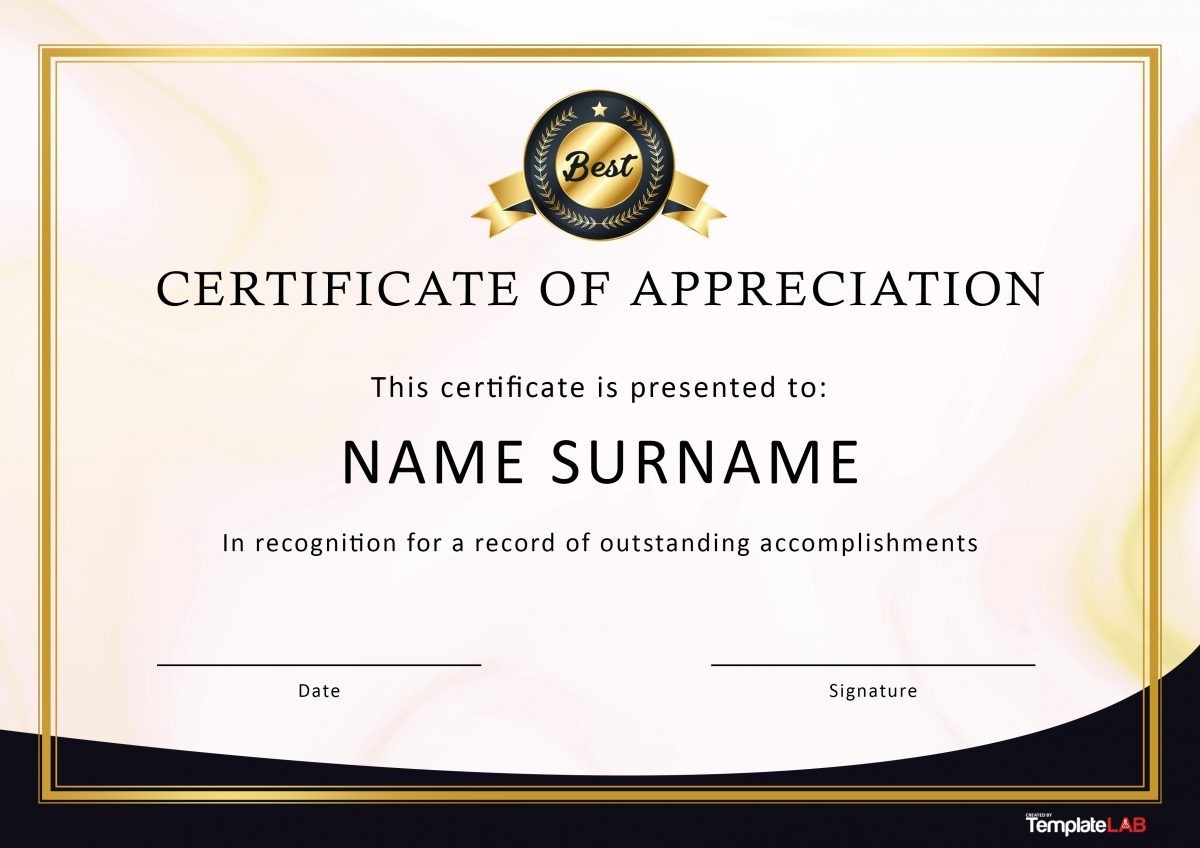 Certificate Sample